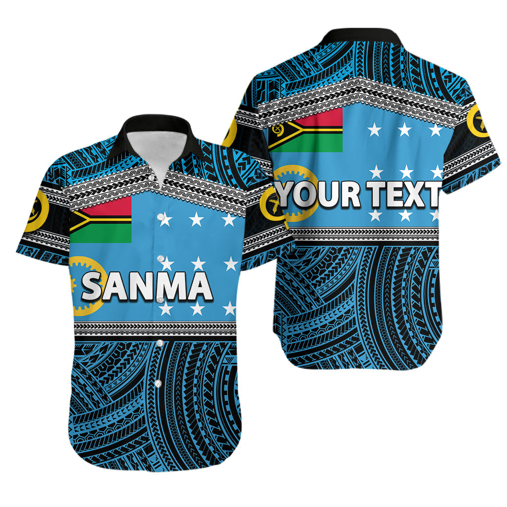 Custom PersonalisedSanma Province Hawaiian Shirt Of Vanuatu Polynesian Patterns