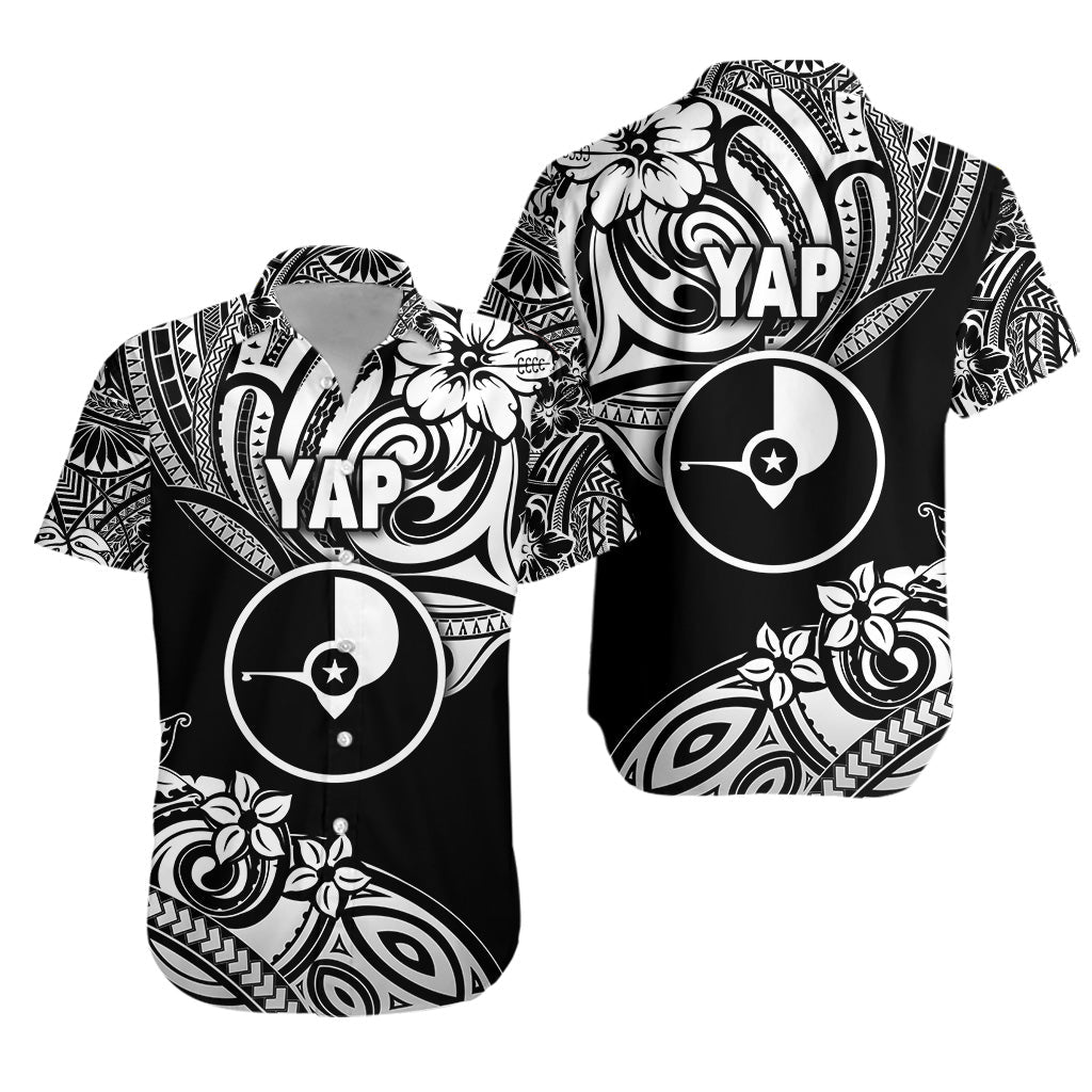FSM Yap Hawaiian Shirt Unique Vibes - Black
