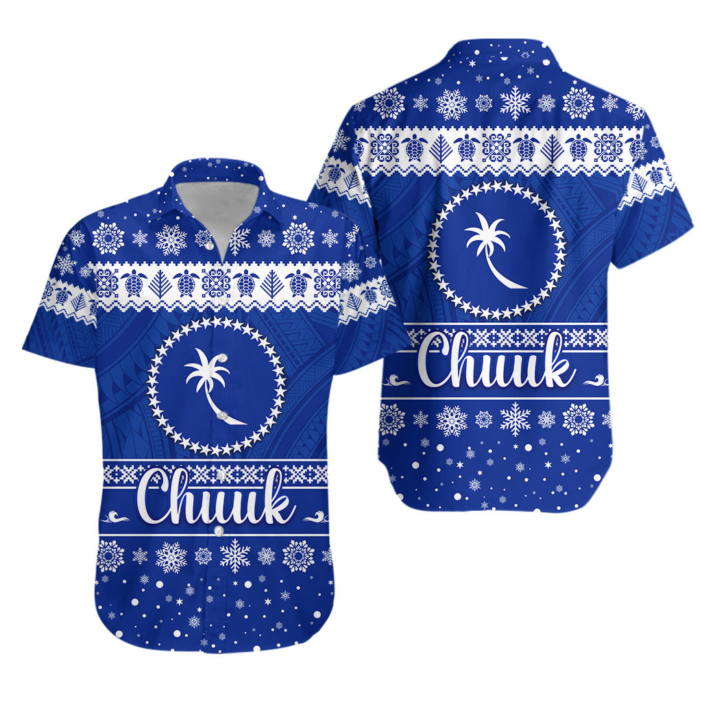 FSM Chuuk Christmas Hawaiian Shirt Simple Style