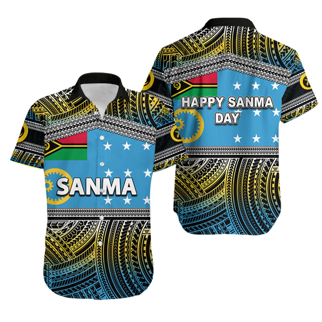 Custom PersonalisedSanma Province Hawaiian Shirt Of Vanuatu Polynesian Patterns No.2