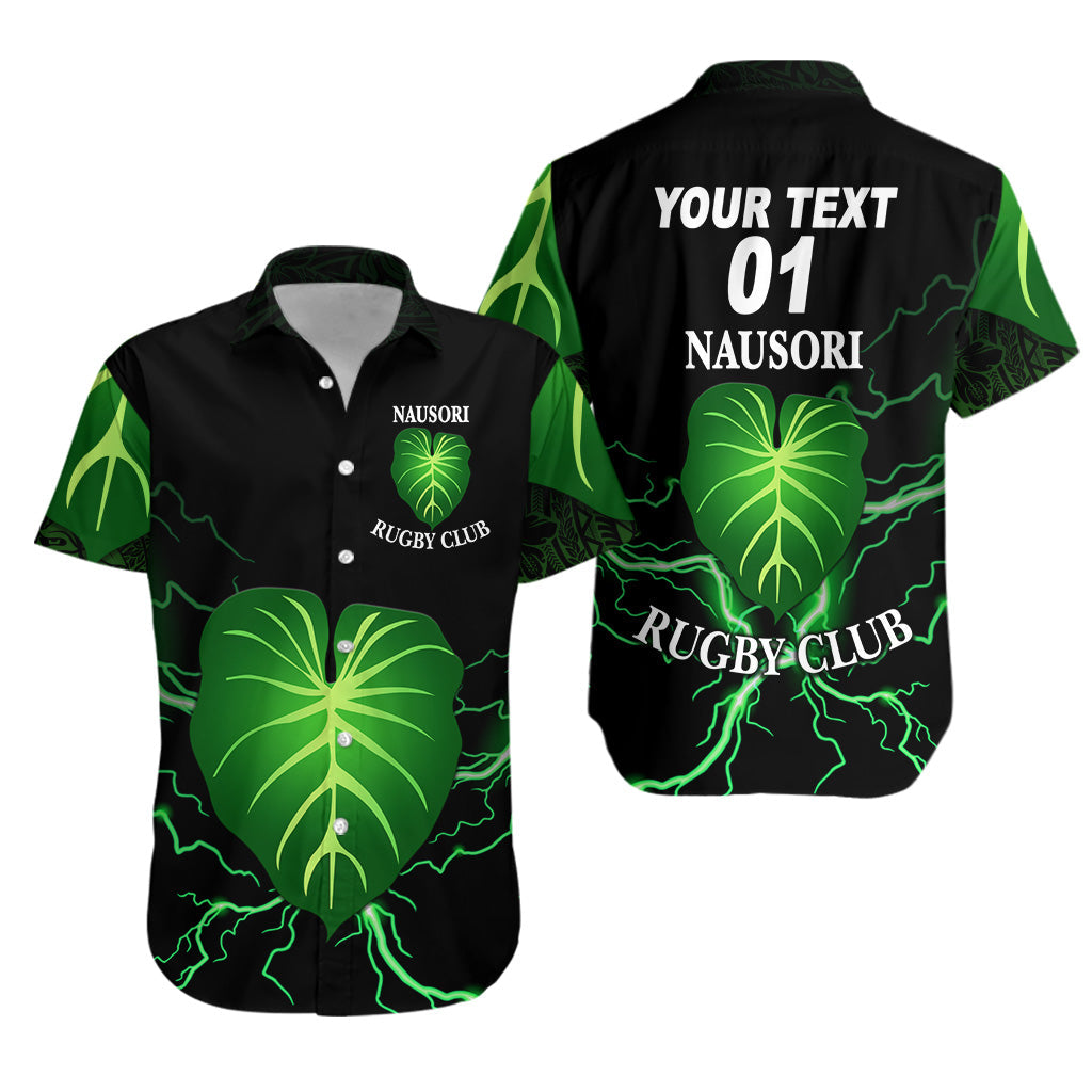 Custom Personalised Fiji Nausori Rugby Hawaiian Shirt Simple Style, Custom Text And Number