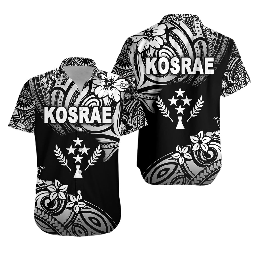 FSM Kosrae Hawaiian Shirt Unique Vibes - Black