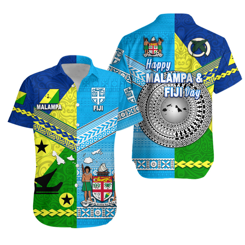 Happy Vanuatu Malampa Province And Fiji Day Hawaiian Shirt Together