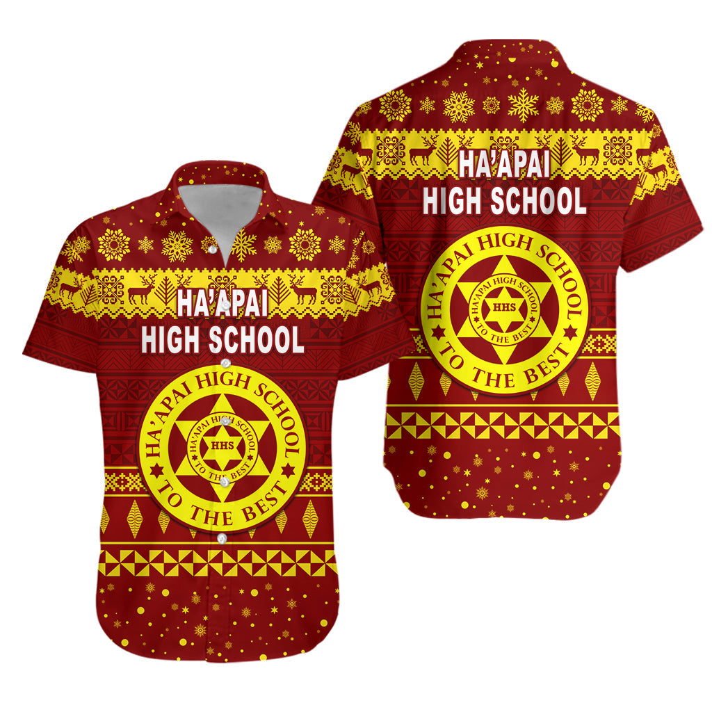 Ha'apai High School Christmas Hawaiian Shirt Simple Style