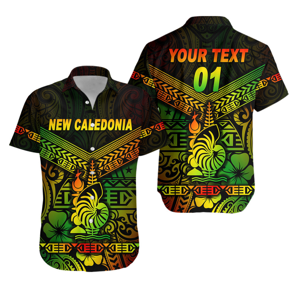 Custom Personalised New Caledonia Hawaiian Shirt Simple Style - Reggae