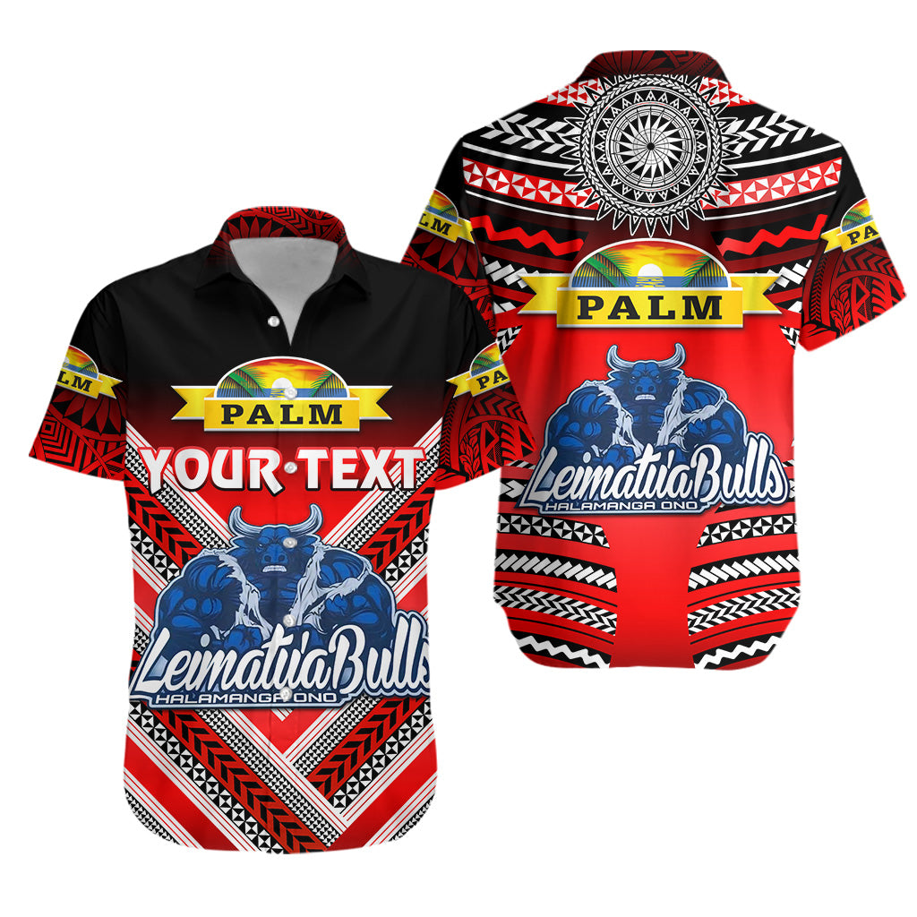 Custom Personalised Mate Ma'a Tonga Hawaiian Shirt Leimatu'a Bulls Creative Style - Red