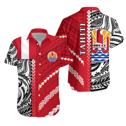 Tahiti Unique Hawaiian Shirt Polynesia Pattern