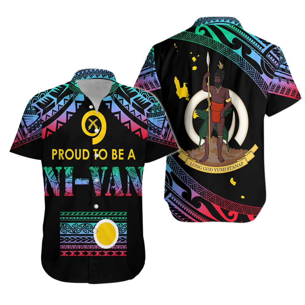 Vanuatu Proud To Be A Ni-Van - Polynesian Pattern Hawaiian Shirt - Shefa Province