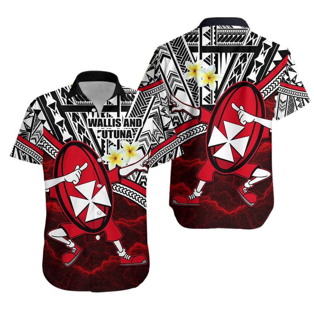 Dab Trend Style Rugby Hawaiian Shirt Wallis and Futuna