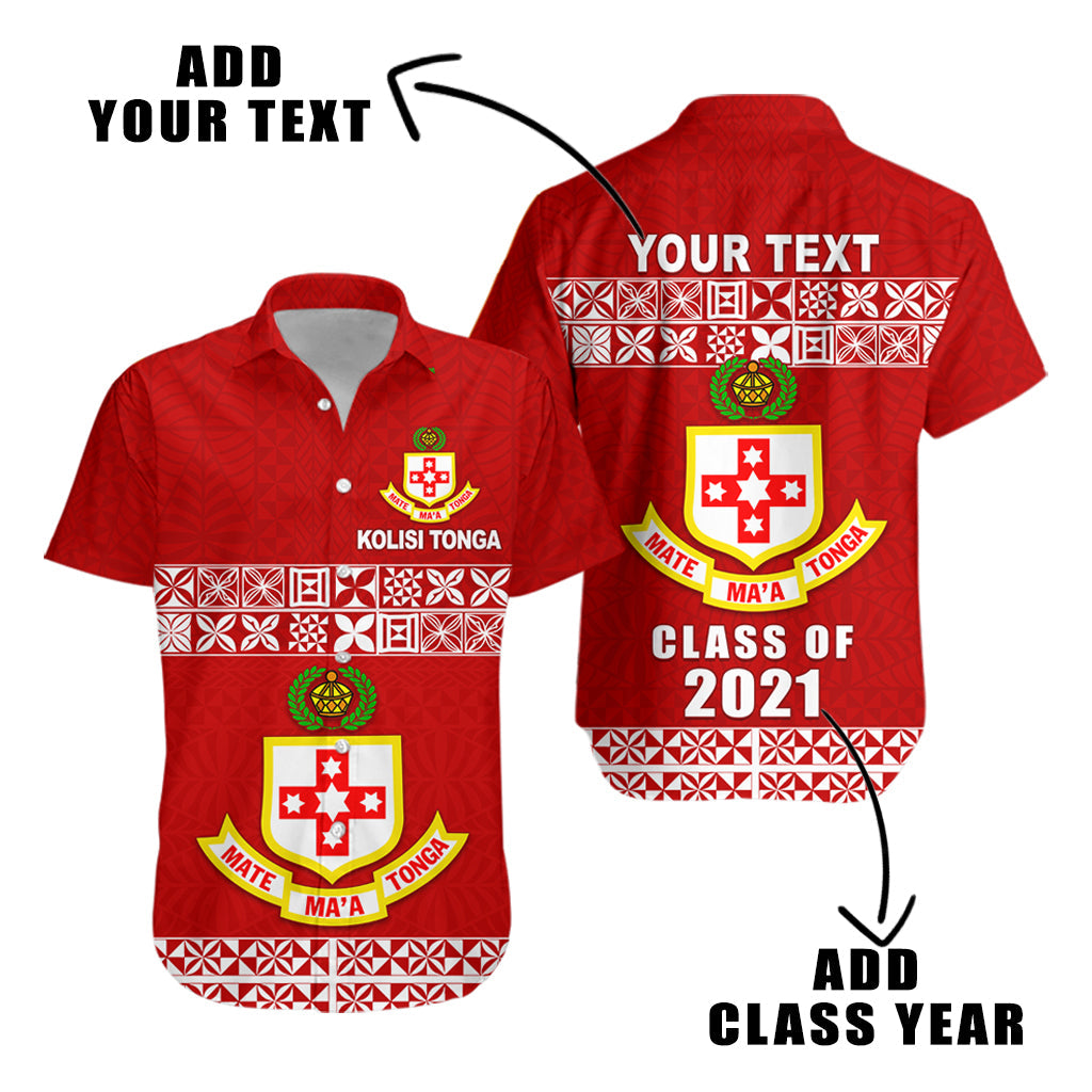 Custom Personalised Kolisi Tonga Hawaiian Shirt - Class Year and Your Text