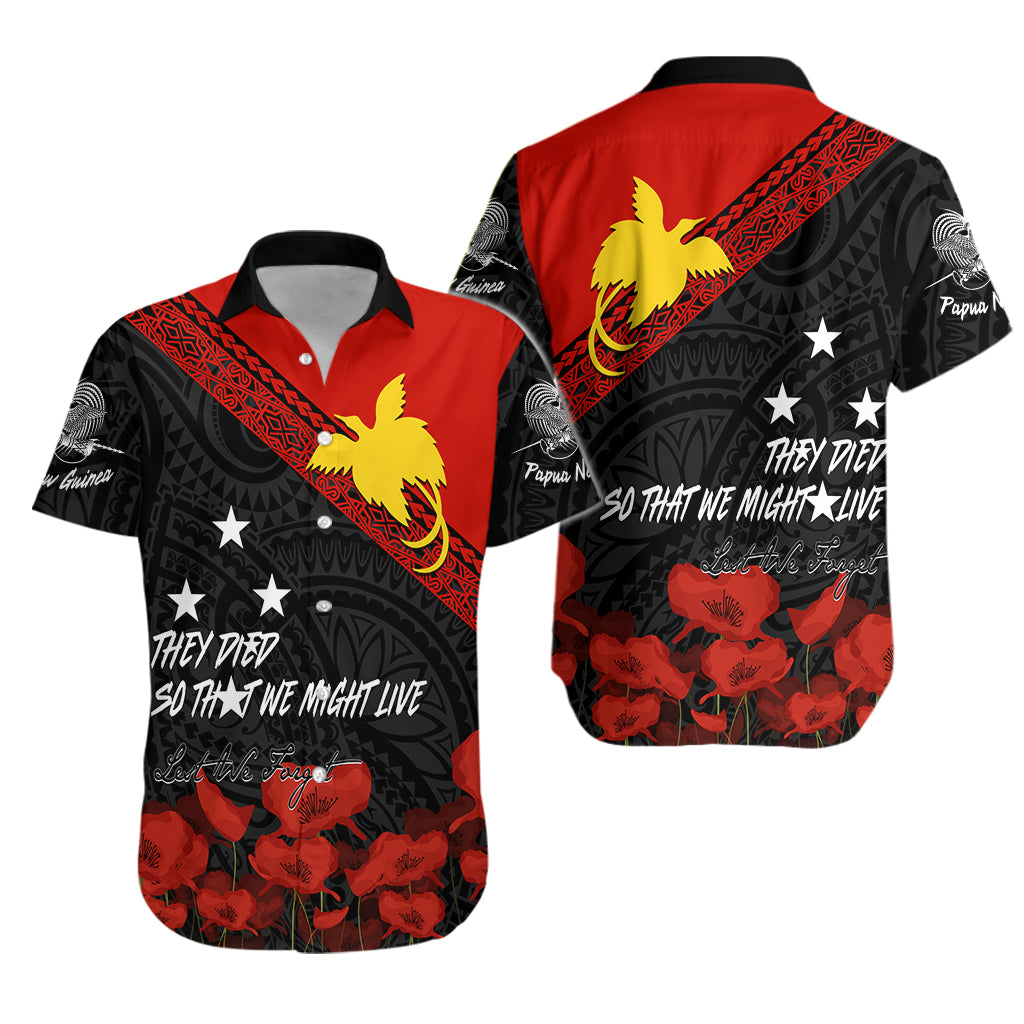 Papua New Guinea Hawaiian Shirt PNG Remembrance Day