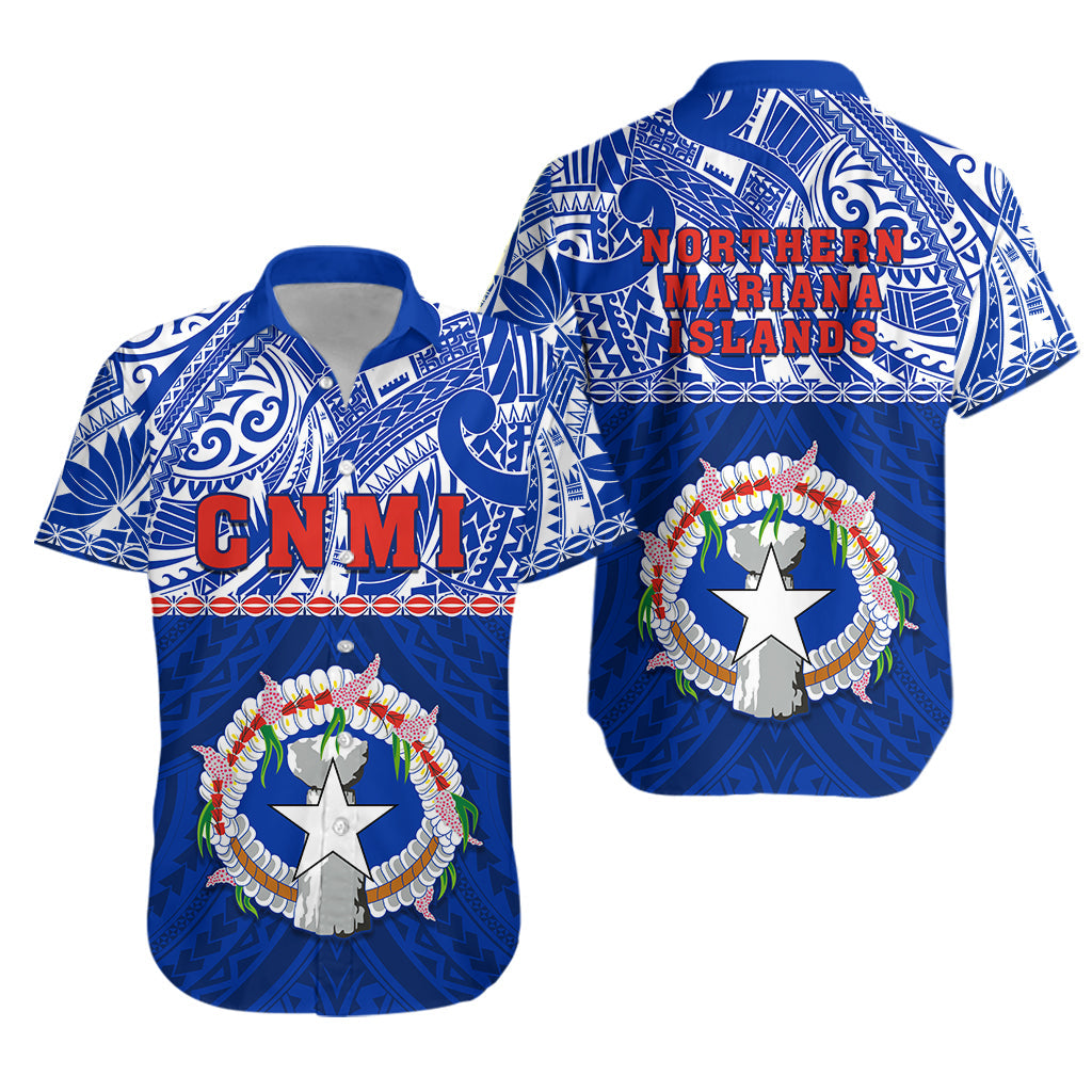 Northern Mariana Islands Hawaiian Shirt - Polynesian CNMI Coat of Arms