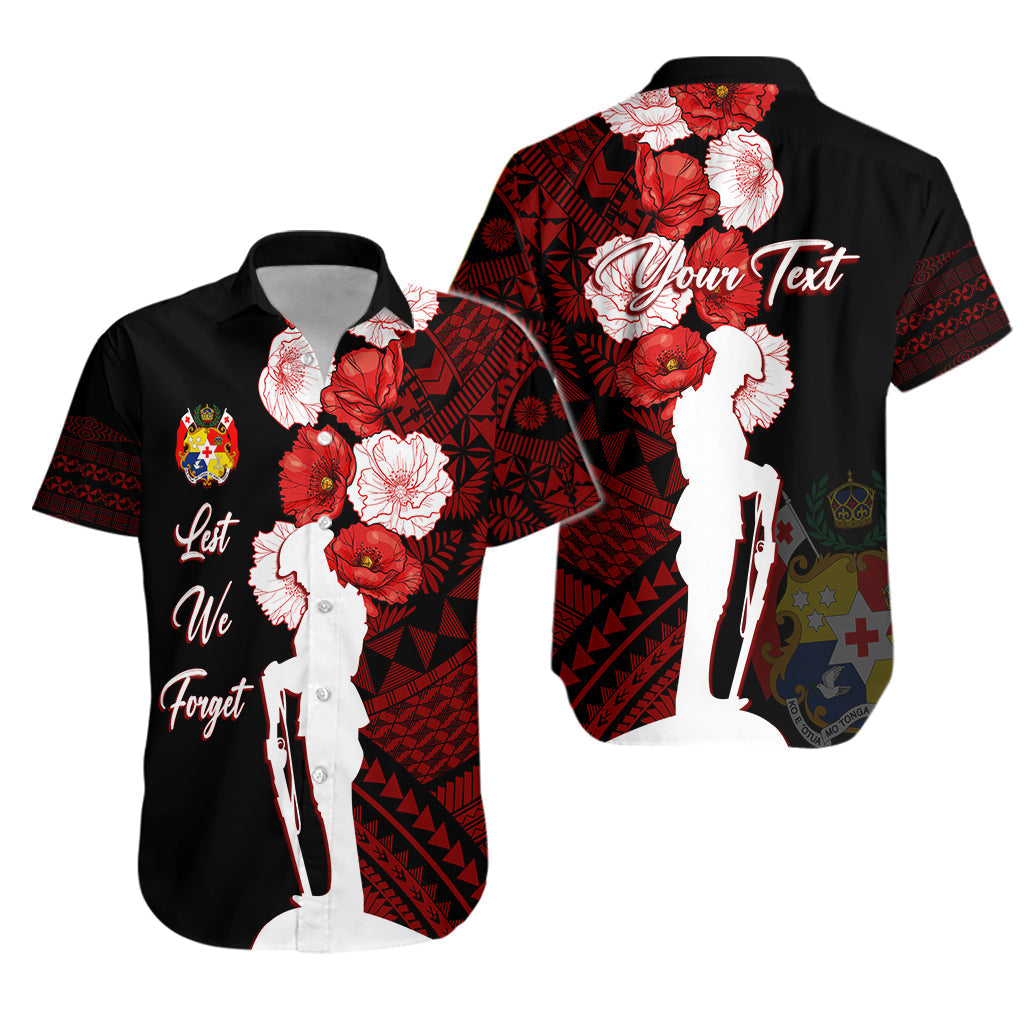 Tonga Hawaiian Shirt Anzac Day Lest We Forget