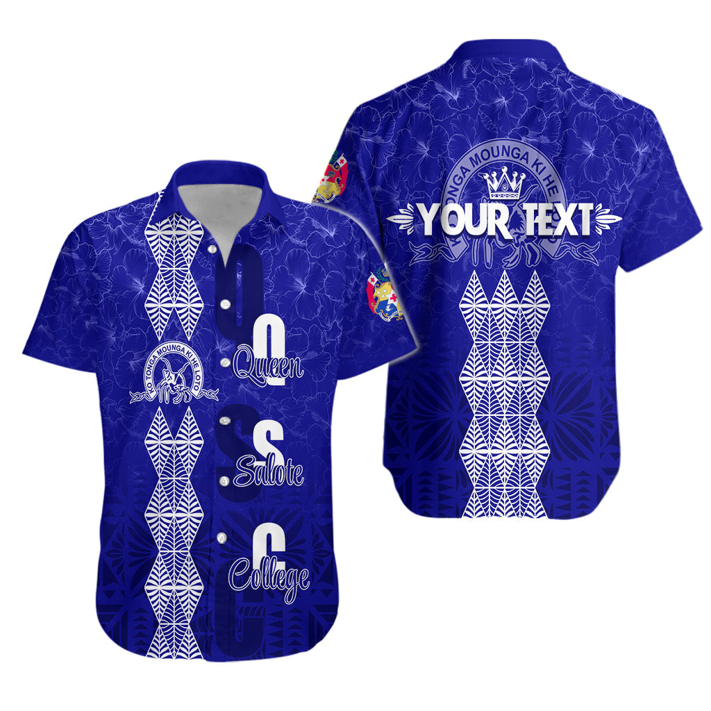 Custom Personalize Tonga Kolisi Kuini Salote Hibiscus Hawaiian Shirt QSC Old Girls
