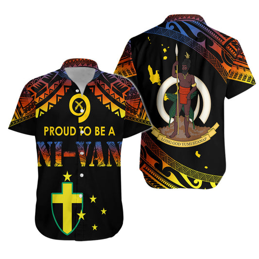 Vanuatu Proud To Be A Ni-Van - Polynesian Pattern Hawaiian Shirt - Tafea Province