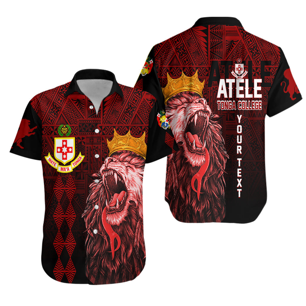Custom Personalize Kolisi Tonga 'Atele Old Boys Hawaiian Shirt Red Lions