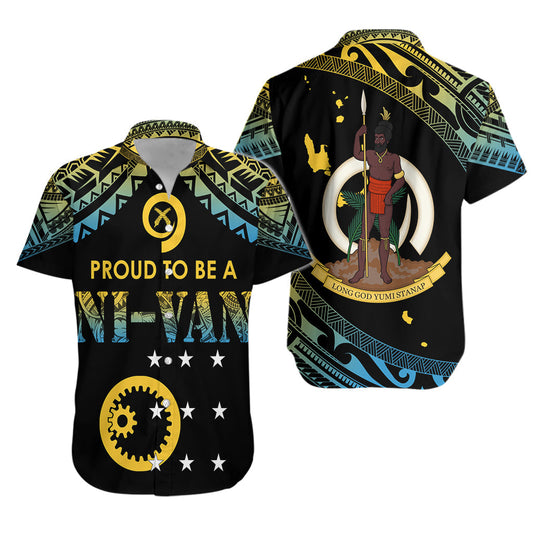 Vanuatu Proud To Be A Ni-Van - Polynesian Pattern Hawaiian Shirt - Sanma Province