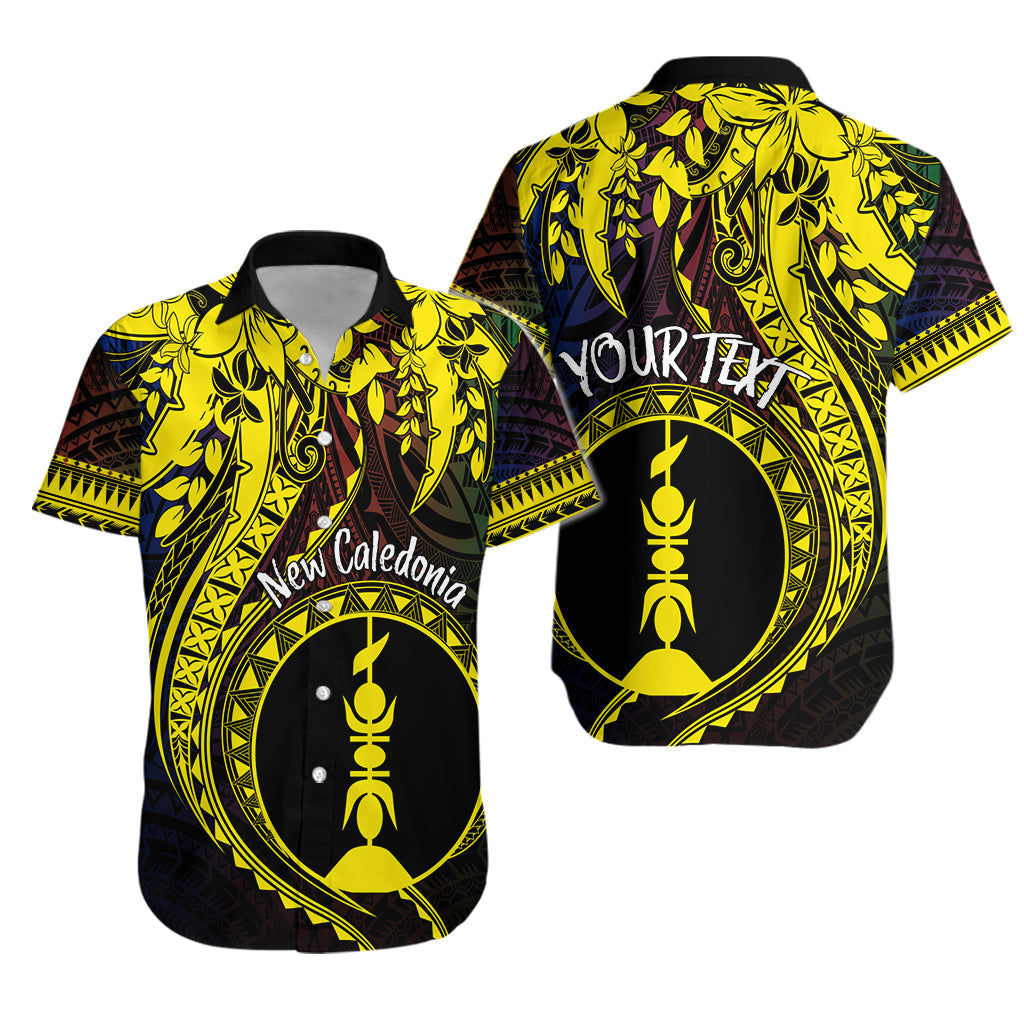 New Caledonia Personalised Hawaiian Shirt Kanaky Mix Plumeria