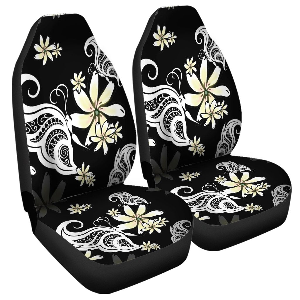 Hawaiian Butterfly Plumeria Polynesian Car Seat Covers AH