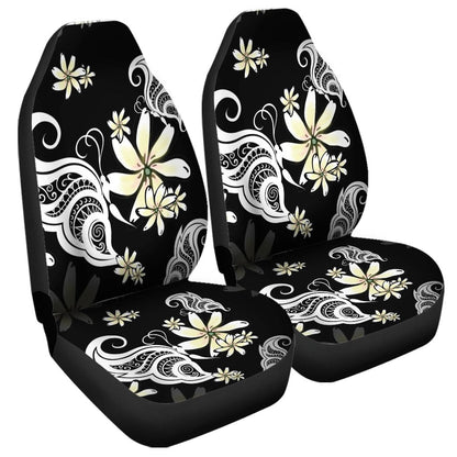 Hawaiian Butterfly Plumeria Polynesian Car Seat Covers AH