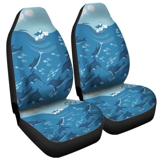 Hawaiian Dolphins Polynesian Car Seat Covers AH