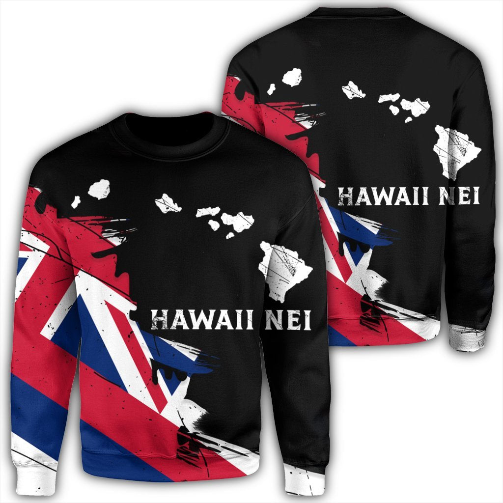Hawaiian Flag Hawaii Map Nei Polynesian Sweatshirt Classic Style