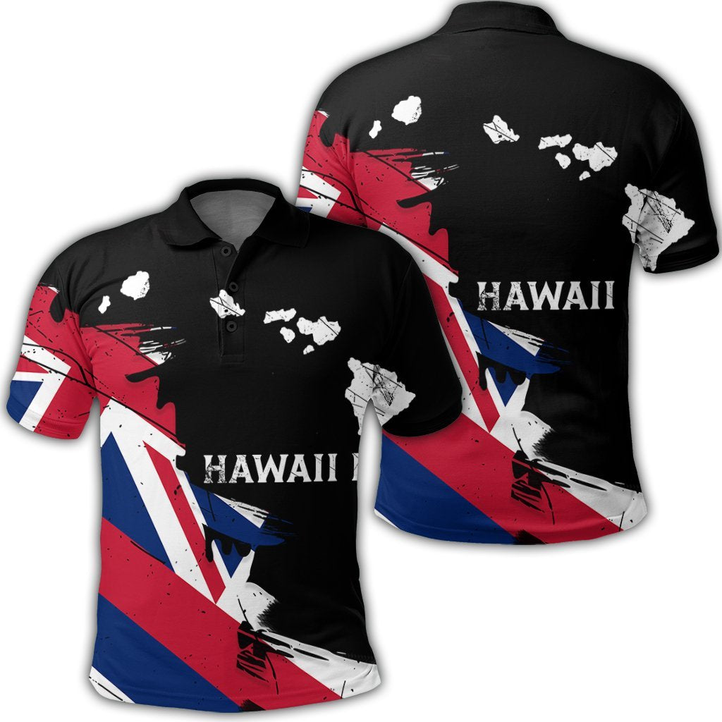 Hawaiian Flag Hawaii Map Nei Polynesian Polo Shirt - Classic Style