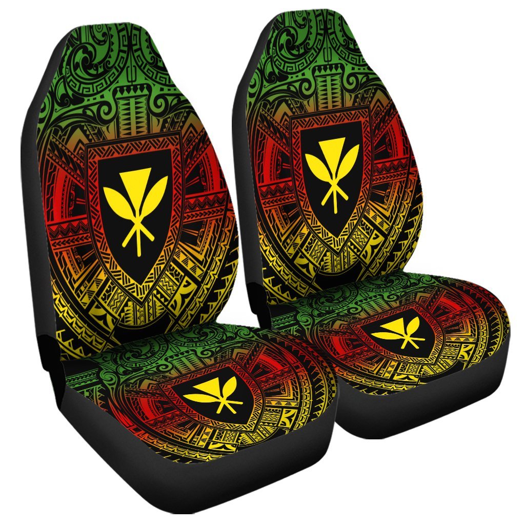 Hawaiian Kanaka Maoli Center Polynesian Car Seat Covers AH