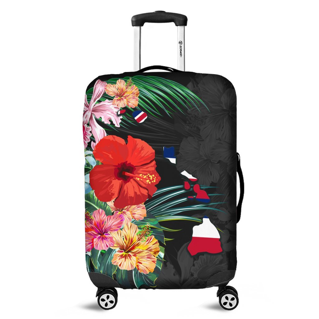 Hawaiian Map Hawaii Flag Hibiscus Polynesian Luggage Covers AH
