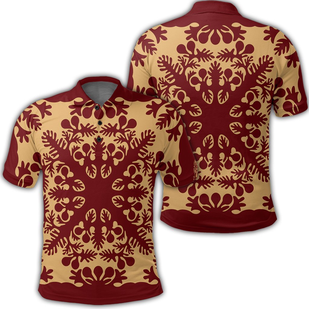 Hawaiian Quilt Vintage Polo Shirt - AH