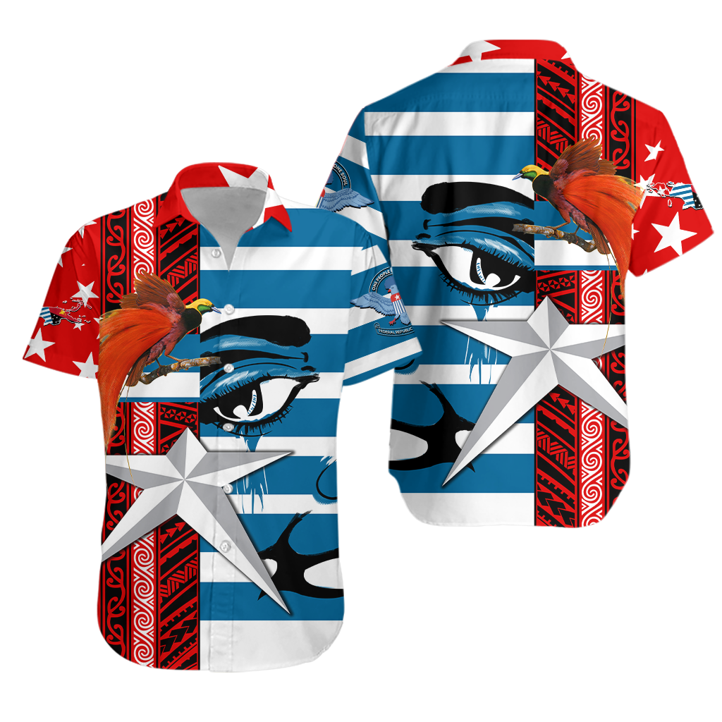 Free West Papua Birds Of Paradise Polynesia Hawaiian Shirt -