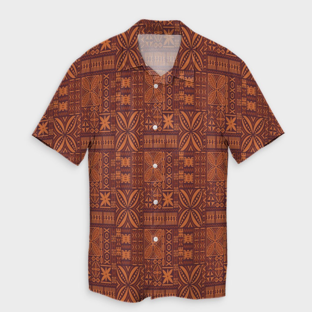 Hawaiian Traditional Aboriginal Pattern Polynesian Hawaiian Shirt - AH