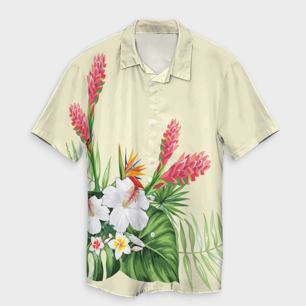 Hawaiian Tropical Wonderful Hibiscus Plumeria Strelitzia Hawaiian Shirt - AH