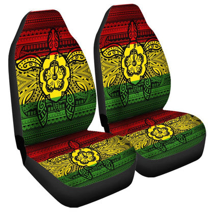 Hawaiian Turtle Polynesian Tribal Car Seat Covers Reggae AH