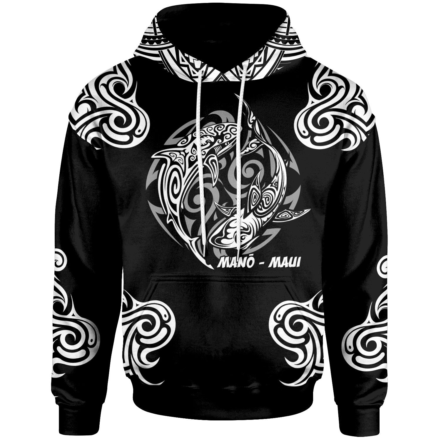 Hawaii Hoodie Hawaiian Shark Tattoo