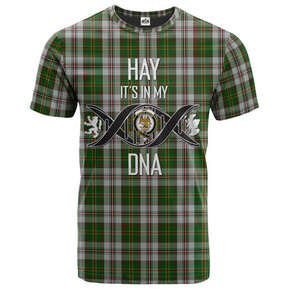 Printivon Hay White Dress Clan DNA In Me Tartan Crest T Shirt