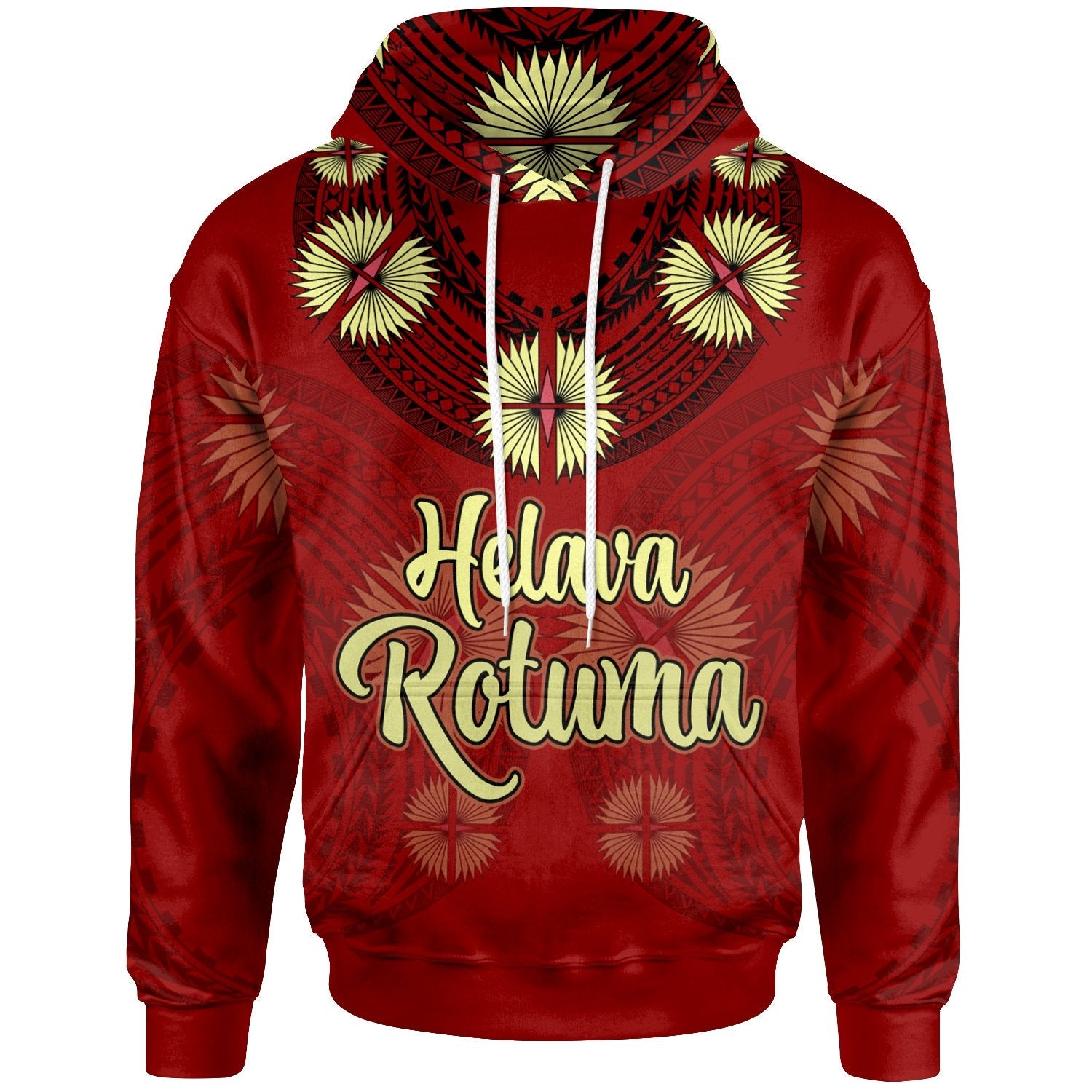 Rotuma Hoodie Hevala Rotuma Tefui Flowers