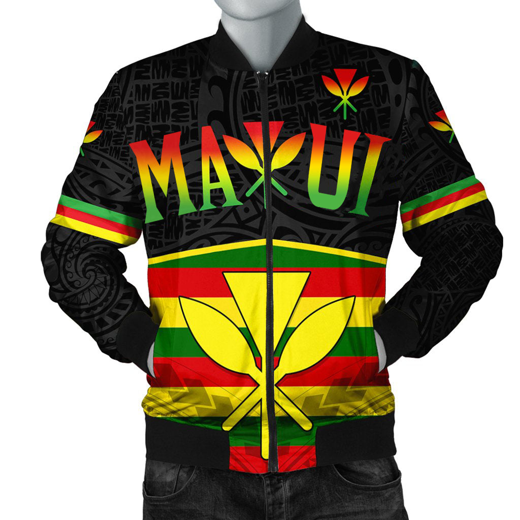 (MAUI) Kanaka Maoli Polynesian Bomber Jacket 3CL RLT7