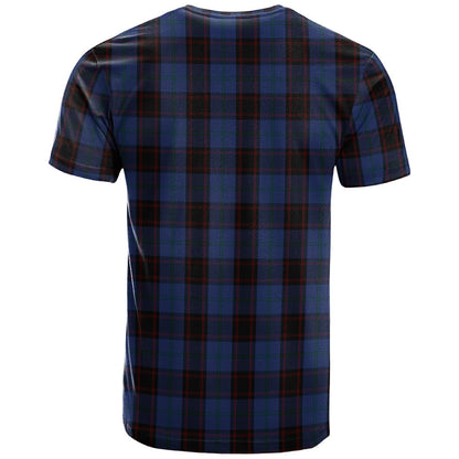 Printivon Home (Hume) Clan DNA In Me Tartan Crest T Shirt