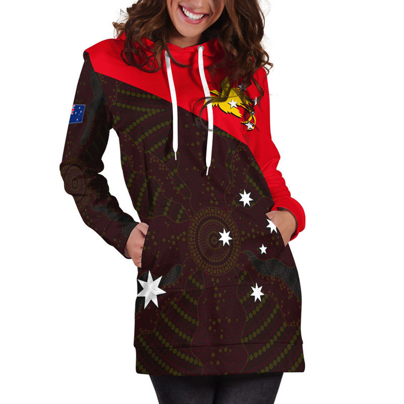 Papua New Guinea And Australia Hoodie Dress