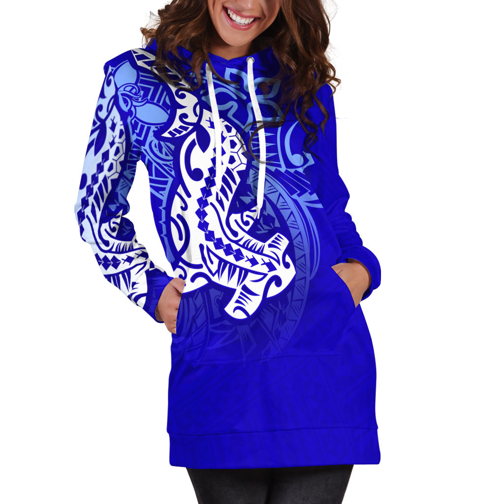 KALAPU NUKULEKA Hoodie Dress Polynesian Hammerhead Shark