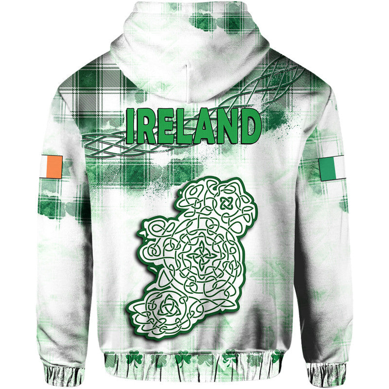 Ireland Cross Cricket Team Hoodie Celtic Irish Green Pattern Unique