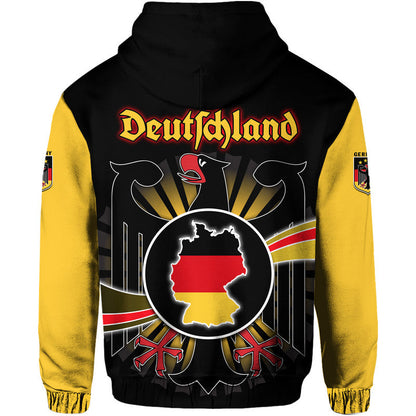 Germany Football Black Eagle Jersey Deutschland Champion Hoodie