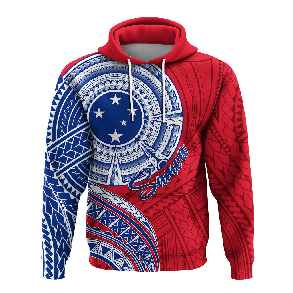 Samoa Personalised Hoodie Independence Day Flag Style