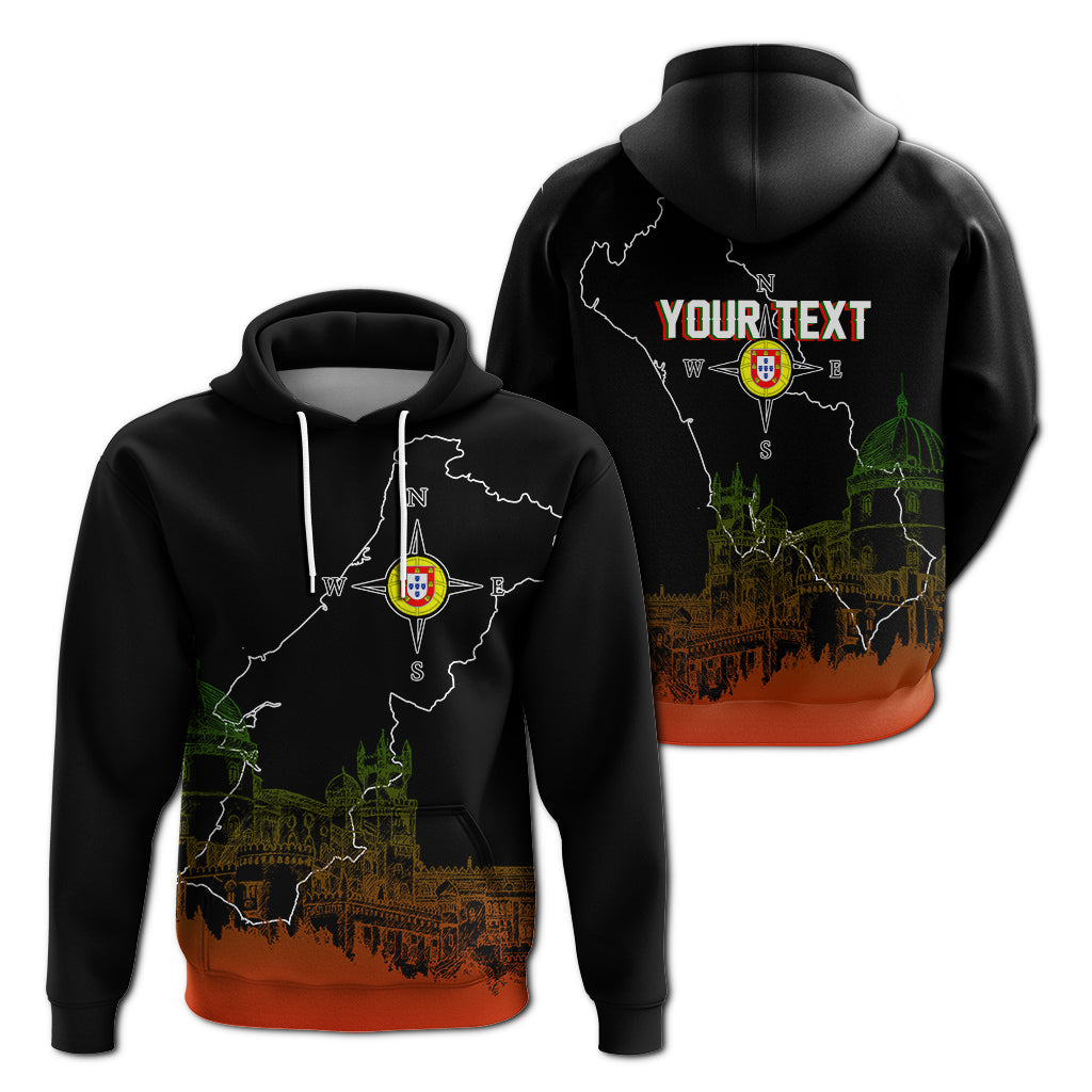 Custom Portugal Pena Palace Sketch ArHoodie Portuguese Map
