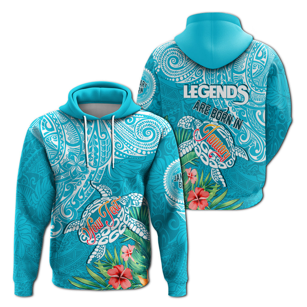 ( Personalised) Polynesian Birthday Hoodie Legends Are Born In January