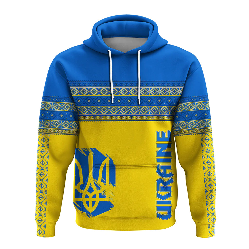Ukraine Unity Day Hoodie Folk Style