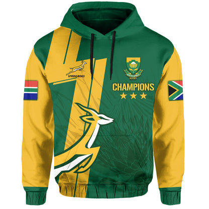 Custom South Africa Hoodie Rugby 7s 2022 Champion Springboks
