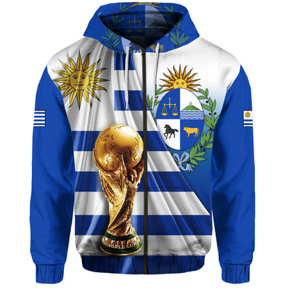 Uruguay Football La Celeste World Cup Hoodie