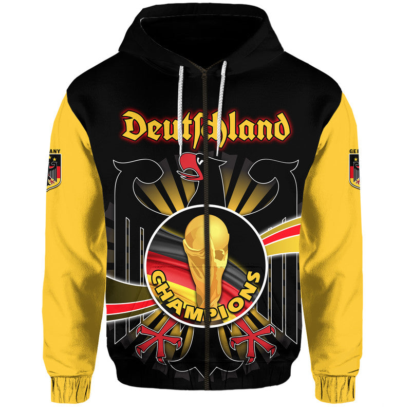 Germany Football Black Eagle Jersey Deutschland Champion Hoodie